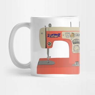 Coral Sewing Machine Mug